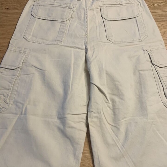 VINTAGE Gap Factory Cargo Pants Baggy Wide Leg Khaki Mens 35x30 - Picture 5 of 5